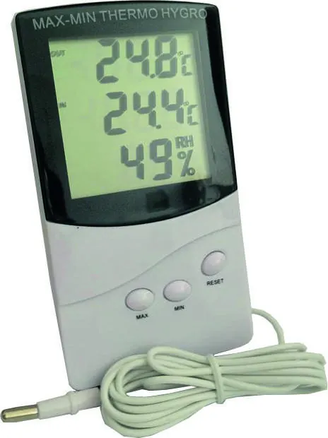 Termo-Higrómetro y Reloj Digital BOECO 327 para Termo-higrómetro con reloj